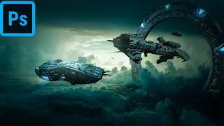 Portal Photomanipulation | Timelapse Photoshop cc
