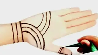 very easy simple mehndi designs for front hand- simple mehndi design for Beginners |mehndi ki design