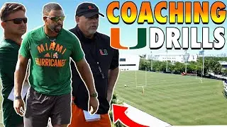Coaches Coaching Drills in Spring Practice | New Coordinators | "You Gotta Go Full Speed!"