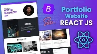 React Portfolio Website Tutorial Using ReactJS, Bootstrap 5 & Sass 🔥