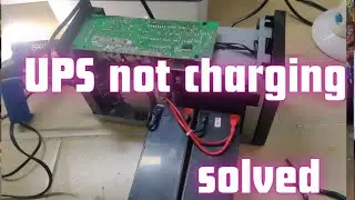 UPS can't charge or can't turn on or can' backup power | UPS Model 1250VA not charging solution