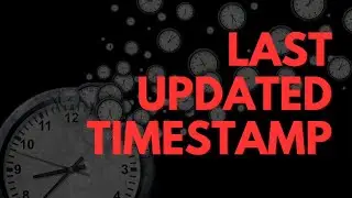 Easy Automatic Last Updated Timestamp in Google Sheets [No Authorization Required]
