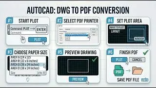Convert DWG to PDF using AutoCAD ( تحويل DWG إلى PDF باستخدام أوتوكاد )