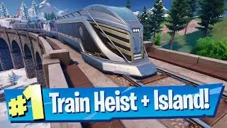 Complete a Train Heist and Claim the floating island Capture Point Location - Fortnite