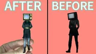 I Made TV Woman Skibidi Toilet How to make toys