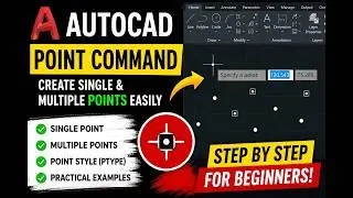AutoCAD Point Command Explained | Create Single & Multiple Points Easily