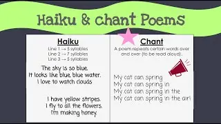 Haiku & Chant Poems
