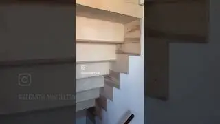 Plywood staircase, handy for a mini loft and vaulted ceiling!