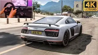 R8 V10 Plus - Forza Horizon 5 | Steering Wheel PXN V10 GAMEPLAY