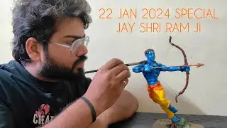 2024 Special | Shree Ram Sculpture painting | by Vishesh Raj #jaishreeram  #ram #trending #ayodhya