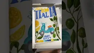 🛵 Travel Art Sketchbook of Italy #art #sketchbook #travelart #illustration