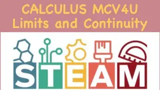 CALCULUS MCV4U LIMITS: Unit 2 Lesson 4, Part One