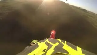 Hunter taking a couple laps at KC Moto