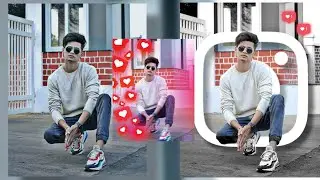 Instagram Viral Background logo + like photo editing ||  