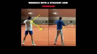 Bent Arm vs Straight Arm Forehand - Which Tennis Stroke Is Better? #tennis #tennisforehand
