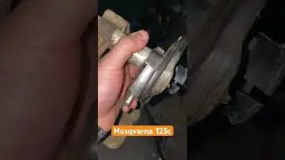 Замена снятие головки триммера Husqvarna 125c