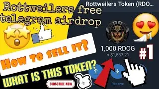 R doge free telegram airdrop / how to sell it? /what is this token?