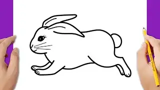 HOW TO DRAW A RABBIT RUNNING