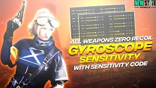 GYROSCOPE SENSITIVITY ⚡ [ ALL WEAPON ZERO RECOIL SENSITIVITY ] WITH SENSI CODE | NEW STATE MOBILE