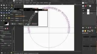 Text Along Circular Path (Aligned) PART 1 - GIMP tutorial
