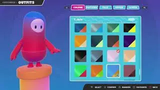 How to change colors on the NEW GRANDIS skin in Fall Guys