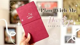2024 Bullet Journal Setup Pt. II ✨ - Plan With Me A Cosy Setup in Traveler's Notebook