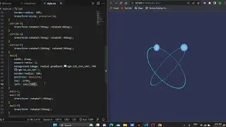 Atom animation using html and css | 