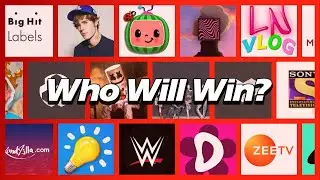 Top 50 Most Subscribed Youtube Channels - Sub Count [2005 - Now]