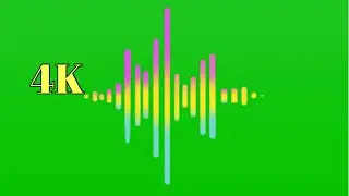 Audio Spectrum Visualizer green screen 4K | green screen videos