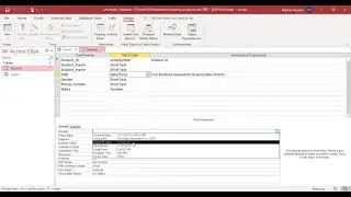 Create Table Fields in MS Access and their Datatypes in MS ACCESS.