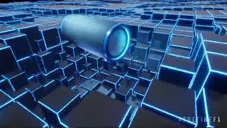 Unreal Engine Motion Design: Reactive Neon Cubes