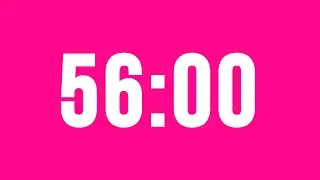 56 Minute Countdown Timer No Music With Alarm Clock At The End