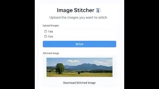 Image Stitcher – Seamless Panorama Creation Using OpenCV & Gradio