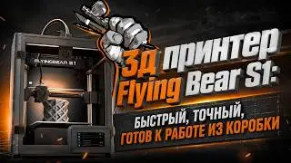 Flying Bear S1: БЫСТРЫЙ, ТОЧНЫЙ, ГОТОВ К РАБОТЕ ИЗ КОРОБКИ (ФЛОКАТОР на 3д принтере)