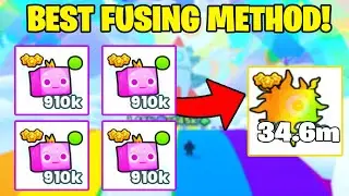 *NEW* BEST FUSING METHOD FOR RAINBOW SUN ANGELUS IN PET SIMULATOR 99! (Roblox)