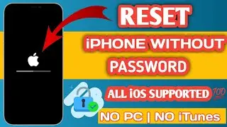 How to Reset iPhone without password or computer 2024!