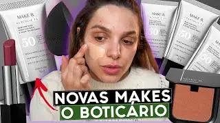 TESTEI a nova BASE MAKE B Glycolic TX | O Boticário