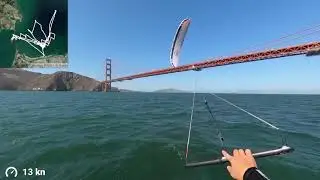 Kitefoiling Around the Golden Gate Bridge