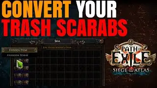 PSA CONVERT YOUR TRASH SCARABS! Path of Exile Beginner Tips Tricks Vendor Recipe POE 3.17