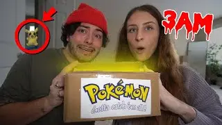 OPENING POKEMON MYSTERY BOX FROM THE DARK WEB AT 3AM! | he stole our charizard....
