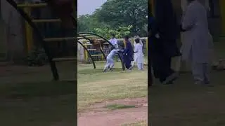 cute kids fight 