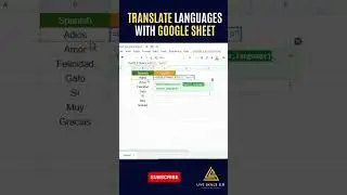 How to Translate Languages with google Sheet | 