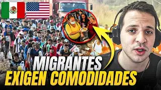 MIGRANTES  RECLAMAN VIVIENDA y COMIDA en México y EE.UU. 🇲🇽🇺🇸 
