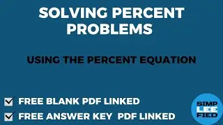 Solving Percent Problems using the Percent Equation