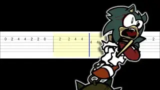 Friday Night Funkin' Below The Depths - Sonic Drowning - Sink Song (Easy Guitar Tabs Tutorial)