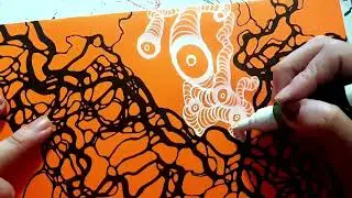 Spooky Neurographic art process