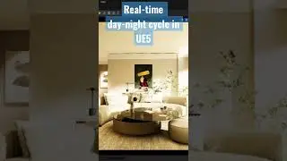 #ue5 real-time day night cycle in UE5 #realisticrender