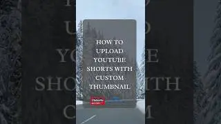 How to upload youtube shorts with custom thumbnail #ytshorts #youtubeshorts