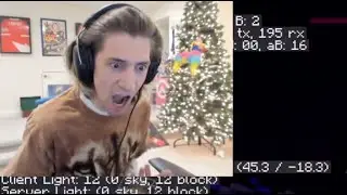 xQc watches Forsen beat his Minecraft speedrun LIVE