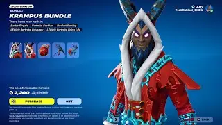 KRAMPUS BUNDLE RETURNS ! December 23rd ,2024 Fortnite ItemShop | Chapter 6 Season 1: 鬼 HUNTERS